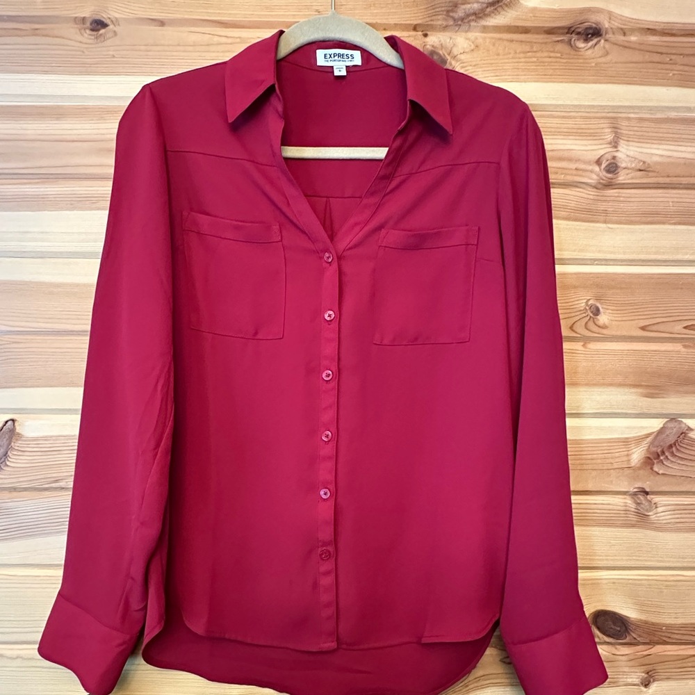 Express Portifino dress shirt. Long sleeves convert to 3/4 sleeves